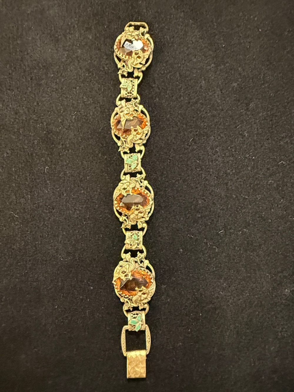 Vintage Art Nouveau Dragon Bracelet
